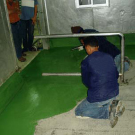 Polyurethane floor screed systems