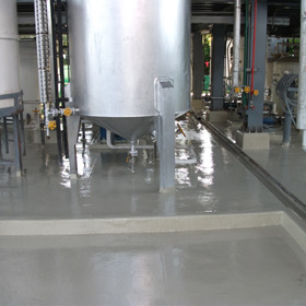 Chemical resistant and steel coating